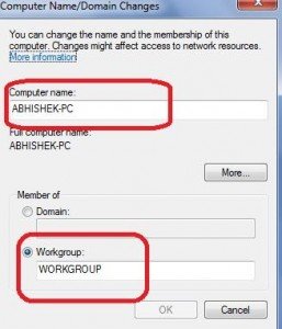 Computer name Computer name