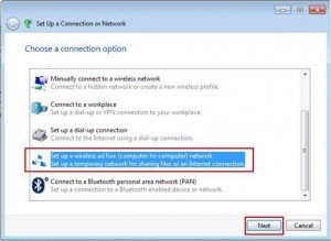Setup wirelss Adhoc mode Setup wirelss Adhoc mode