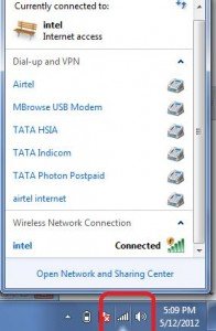 Find Network and Sharing Option in Taskbar Find Network and Sharing Option in Taskbar