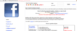 facebook hacking login