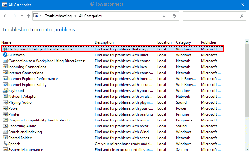 0x8007012f - Run Background Intelligent Transfer Service Troubleshooter