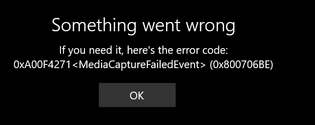 0xA00F4289ActiveCameraUnplugged