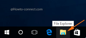 File Explorer icon Windows 10 taskbar