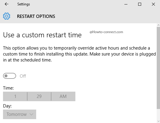 Restart Options Windows 10