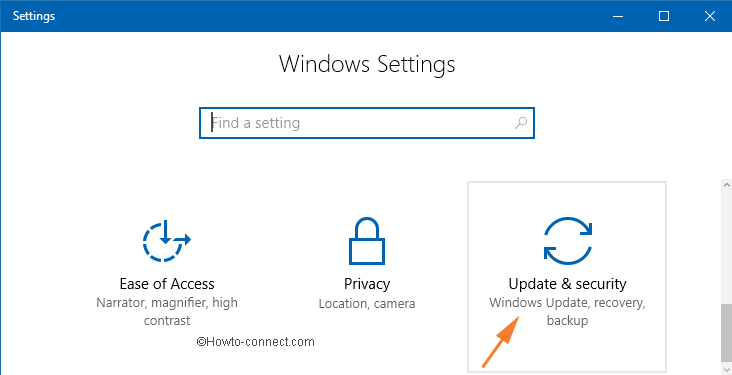 update and security category