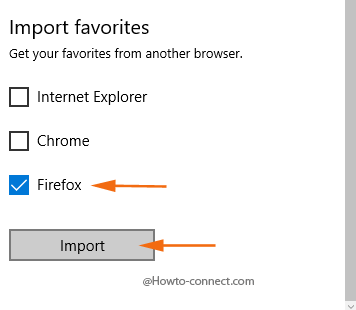 Import Firefox Bookmarks to Edge Browser Favorites