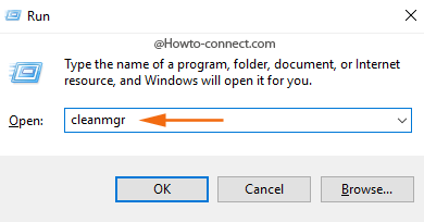 cleanmgr Run command Windows 10