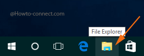 File Explorer icon Windows 10 taskbar
