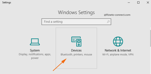 Windows Settings Devices block