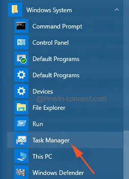 Task Manager Windows system