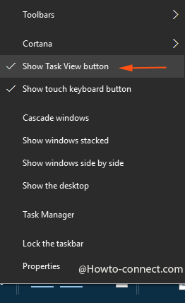 Remove Task View icon from taskbar