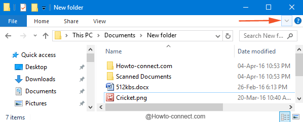 Expand Home ribbon File Explorer