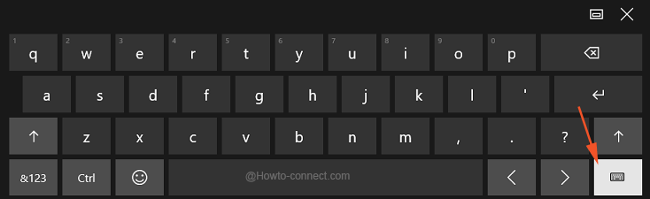 Keyboard button on screen keyboard