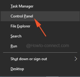 Control Panel Win & X menu