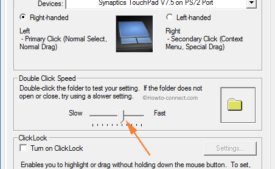 Double Click Speed Drag slider to right or left