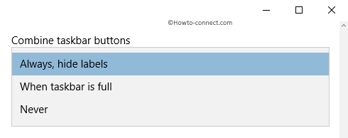 Combine Taskbar buttons