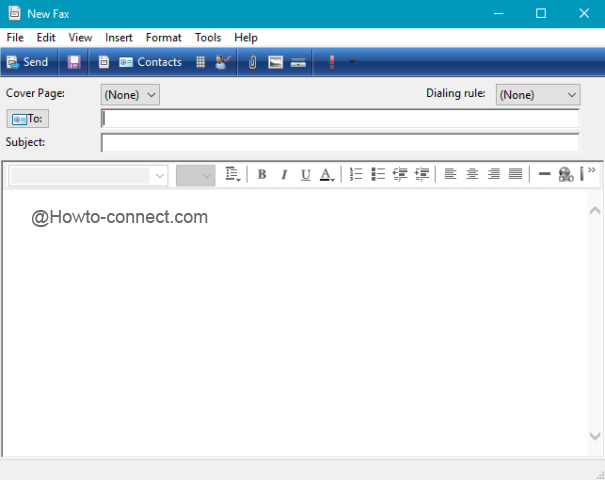 New Fax window