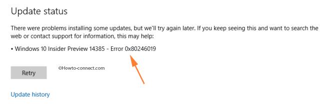 Windows 10 Update Error 0x80246019