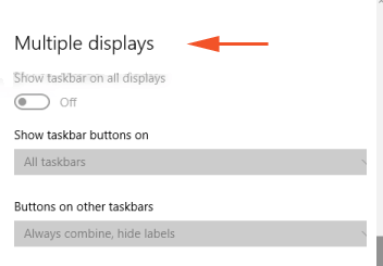 Win 10 taskbar Properties