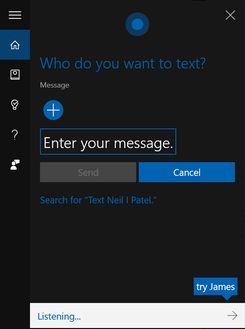 Improvised Cortana in Windows 10