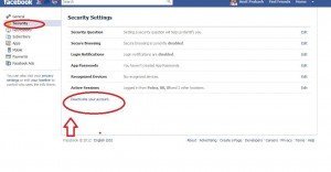 Select deactivate account tab select deactivate account tab image