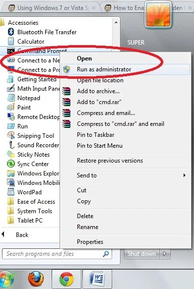 RUN Administrator Account