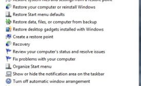 Type restore in run tab