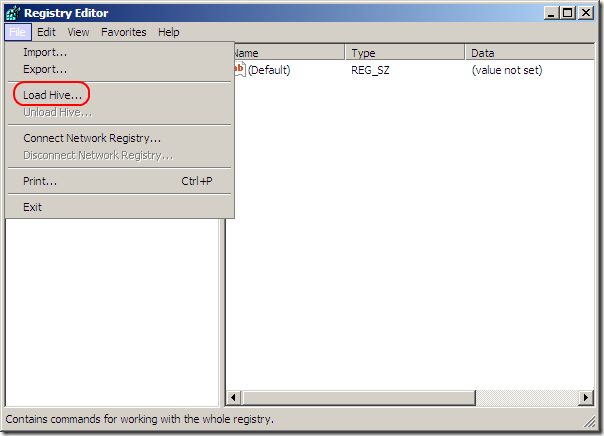 Registery Editor open registery editor open