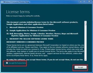 windows 8 accept licence windows 8 accept licence