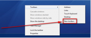 windows 8 toolbar