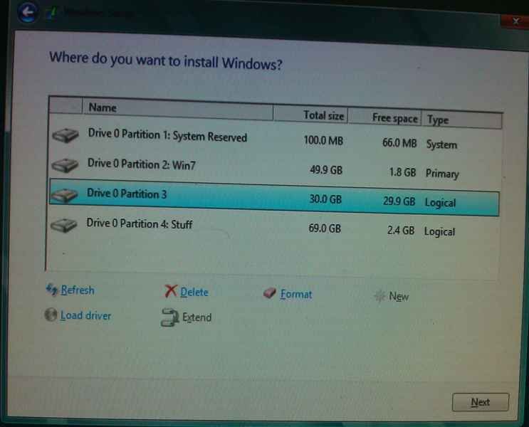 Show drive Partiton Show drive Partition