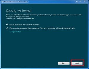 windows 8 launch Install