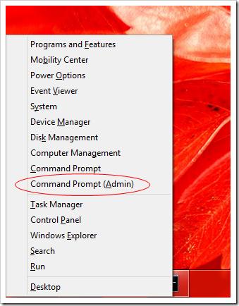 Windows 8 Start button How to Run Command Prompt as Administrator in Windows 8