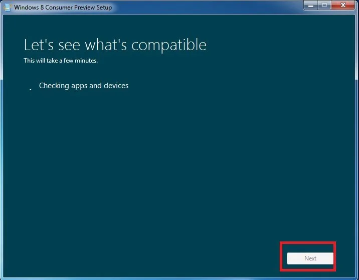 Windows 8 compatibility test