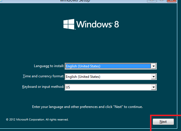 Windows 8 type language Windows 8 type language