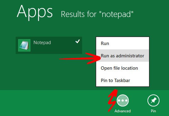 Run as administrator tools in Metro Apps