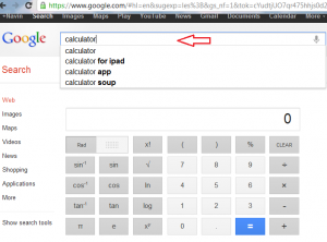 google calculator tool