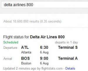google flight current status