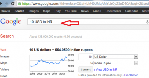 google currency converter