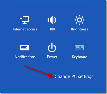 Windows 8 Setting tab windows 8 setting tab