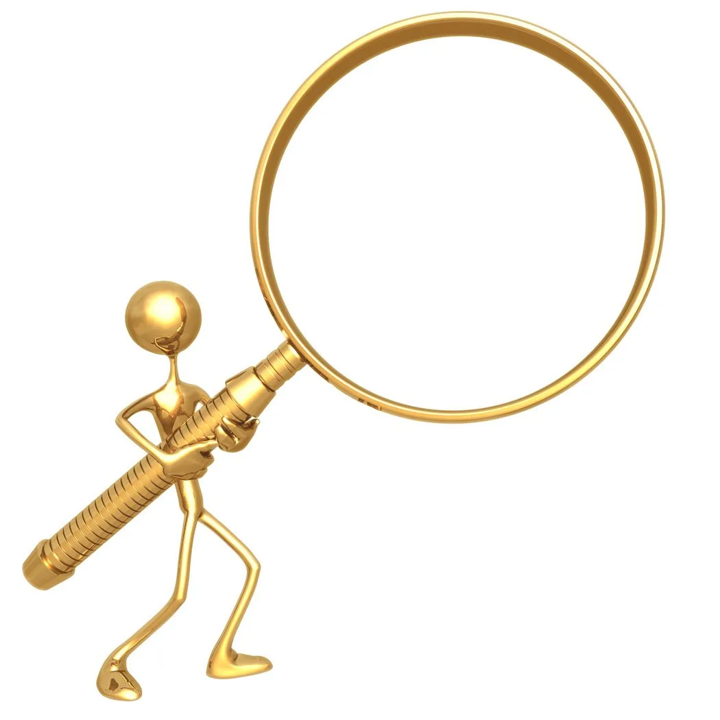 a man finding personal detail