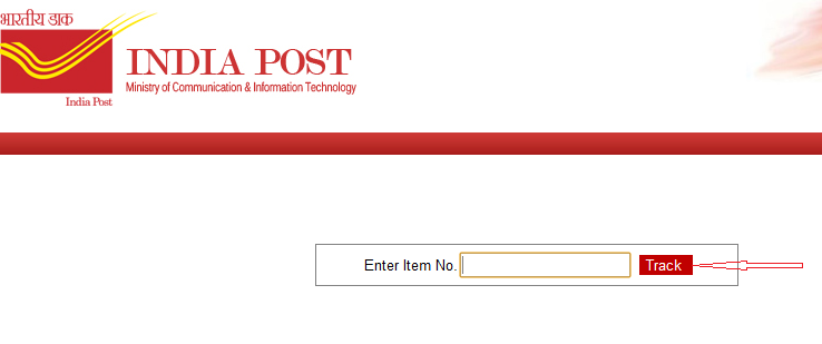 click on track button or items in india post