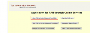 pan card application form link pan card application form link