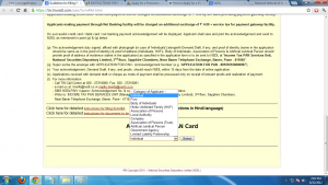 pan card categorywise dropdown list pan card categorywise dropdown list
