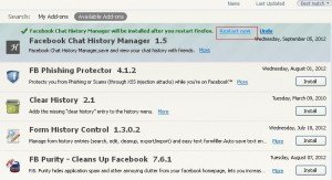 install Facebook chat add-ons