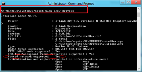 How to Enable WiFi Access point in windows 8 from Command Prompt image 2