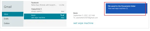 email file save