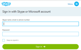 Skype for Web in Edge Browser Windows 10