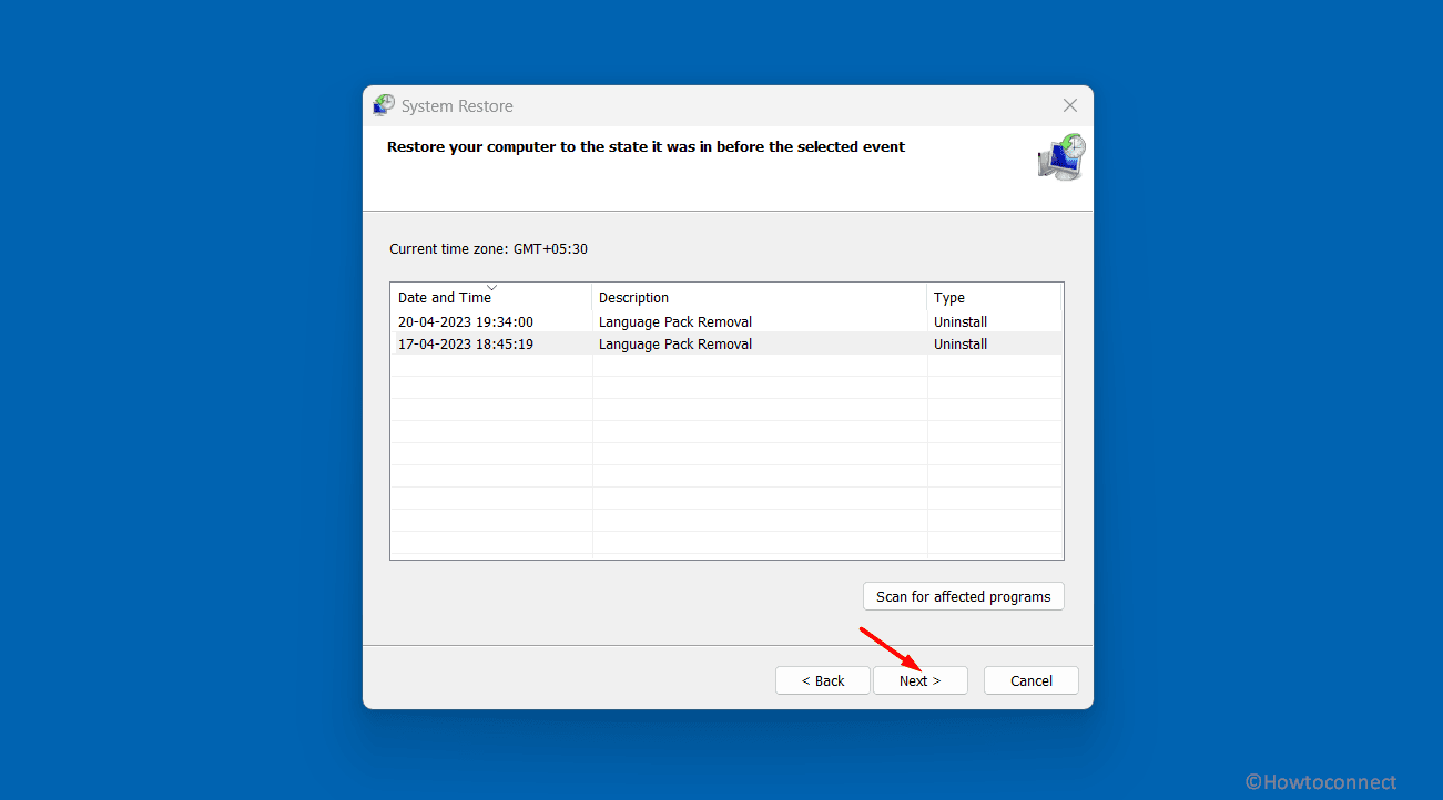 Run System Restore to fix BSOD