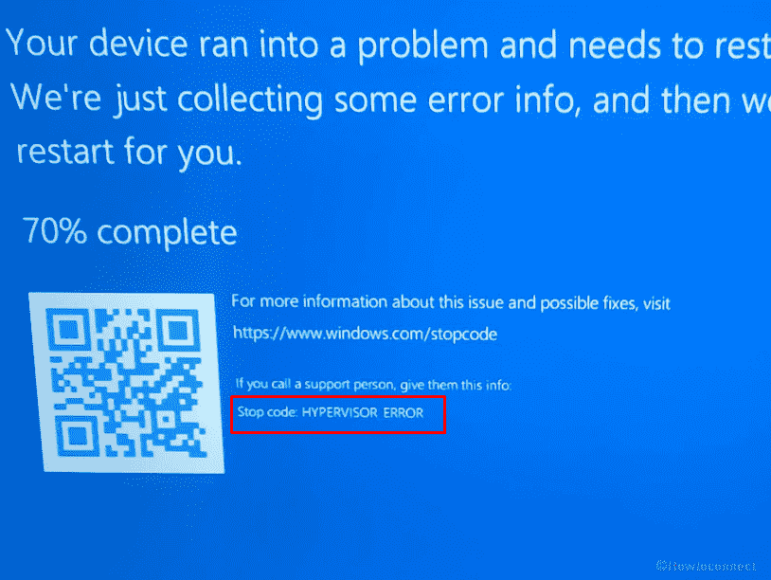 Fix HYPERVISOR_ERROR BSOD in Windows 11 or 10